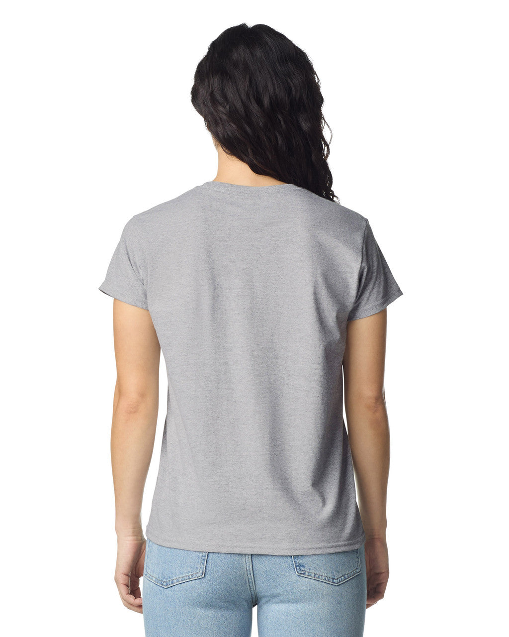 Gildan 2000L Women's Ultra Cotton T-Shirt - Sport Grey - model back