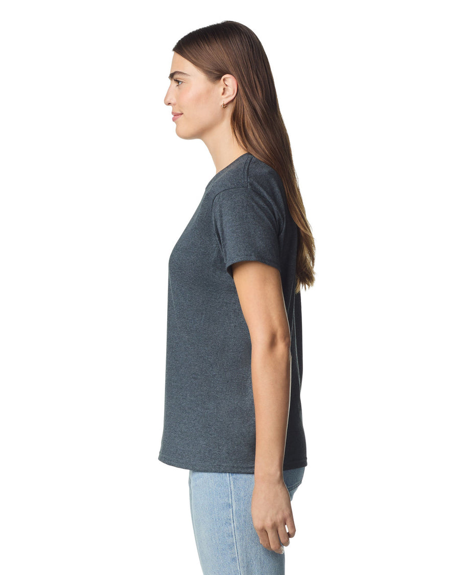 Gildan 2000L Women's Ultra Cotton T-Shirt - Dark Heather - model side