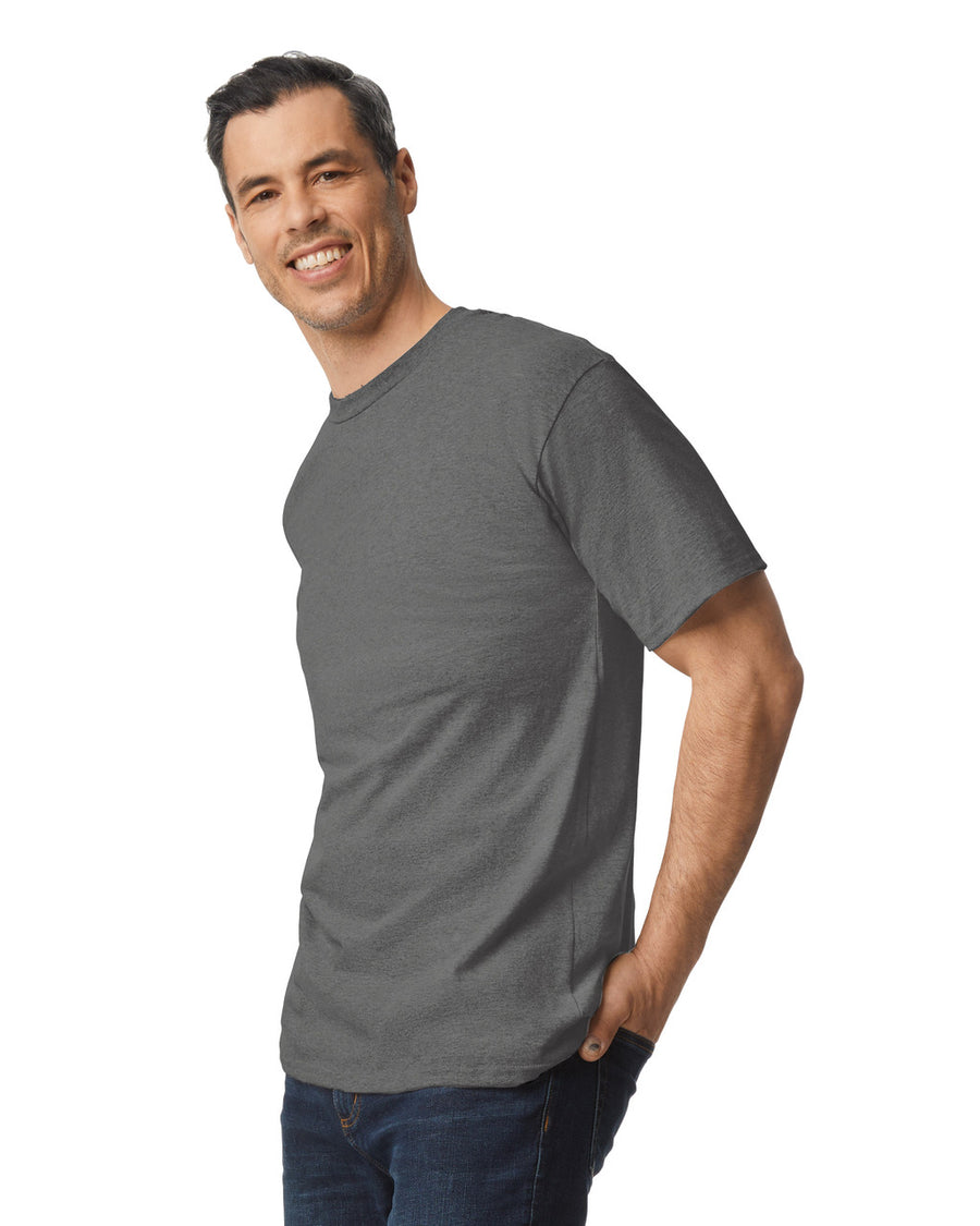 Gildan 2000T Men's Tall Ultra Cotton T-Shirt - Charcoal - model side