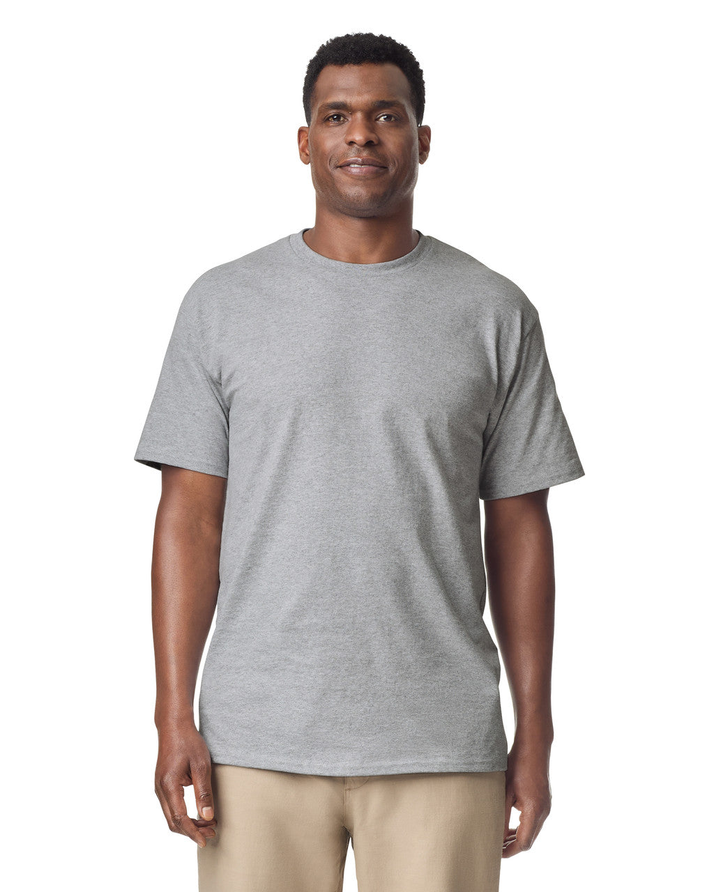 Gildan 2000T Men's Tall Ultra Cotton T-Shirt - Sport Grey - model front