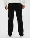 J. America 8992 Men's Premium Open-Bottom Sweatpants - Black - model back