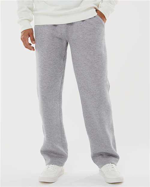 J. America 8992 Men's Premium Open-Bottom Sweatpants - Oxford - model front