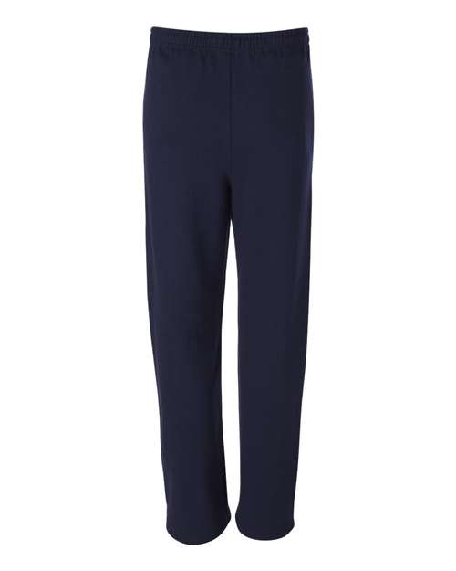 Jerzees 974MPR Unisex NuBlend Open-Bottom Sweatpants with Pockets - J. Navy - back