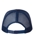 Valucap VC700 Foam Mesh-Back Trucker Cap - Navy/ Navy - back