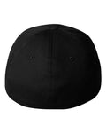 Flexfit 5001 V-Flexfit Cotton Twill Cap - Black - back