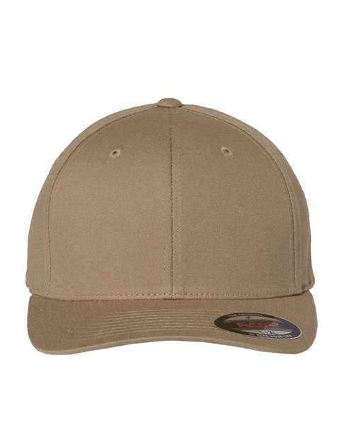 Flexfit 5001 V-Flexfit Cotton Twill Cap - Khaki - front
