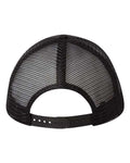 Valucap VC400 Mesh-Back Twill Trucker Cap - Black - back