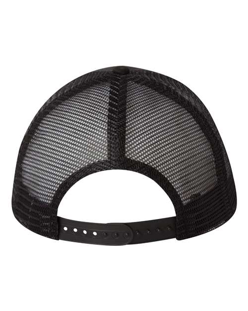 Valucap VC400 Mesh-Back Twill Trucker Cap - Black - back