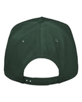 Valucap 8869 Five-Panel Twill Cap - Forest - back