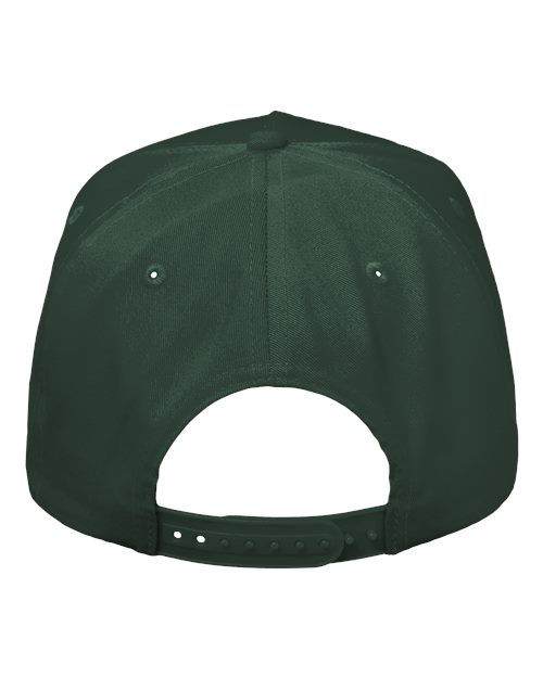 Valucap 8869 Five-Panel Twill Cap - Forest - back