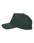 Valucap 8869 Five-Panel Twill Cap - Forest - side