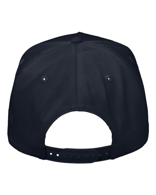 Valucap 8869 Five-Panel Twill Cap - Navy - back