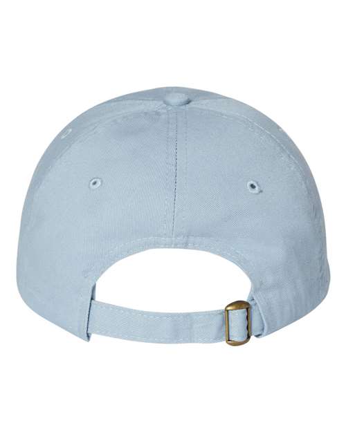 Valucap VC300A Bio-Washed Classic Dad Hat - Baby Blue - back