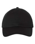 Valucap VC300A Bio-Washed Classic Dad Hat - Black - front