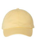 Valucap VC300A Bio-Washed Classic Dad Hat - Butter - front