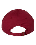 Valucap VC300A Bio-Washed Classic Dad Hat - Cardinal - back
