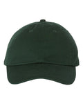 Valucap VC300A Bio-Washed Classic Dad Hat - Forest Green - front