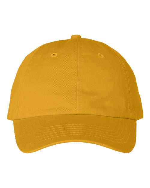 Valucap VC300A Bio-Washed Classic Dad Hat - Gold - front