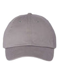 Valucap VC300A Bio-Washed Classic Dad Hat - Grey - front