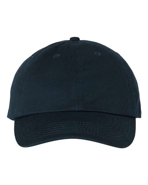 Valucap VC300A Bio-Washed Classic Dad Hat - Navy - front