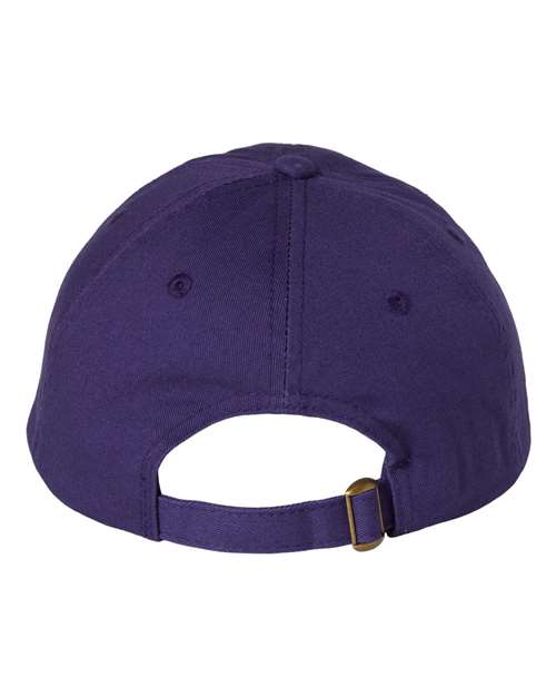Valucap VC300A Bio-Washed Classic Dad Hat - Purple - back