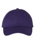 Valucap VC300A Bio-Washed Classic Dad Hat - Purple - front