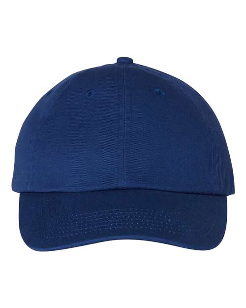 Valucap VC300A Bio-Washed Classic Dad Hat - Royal - front