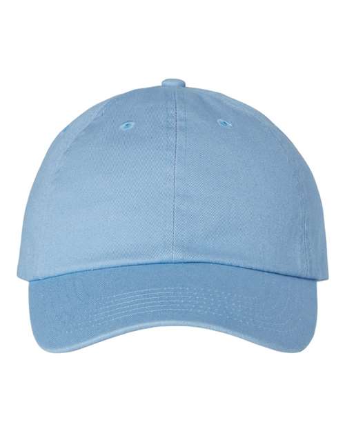 Valucap VC300A Bio-Washed Classic Dad Hat - Sky Blue - front