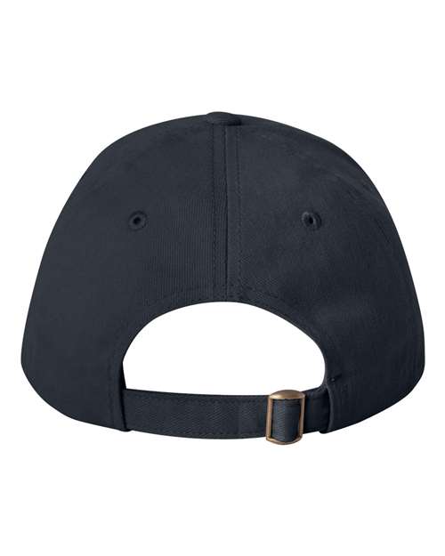 Valucap 9910 Heavy Brushed Twill Structured Cap - Navy - back