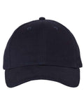 Valucap 9910 Heavy Brushed Twill Structured Cap - Navy - front