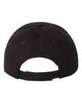 Valucap VC200 Brushed Twill Cap - Black - back