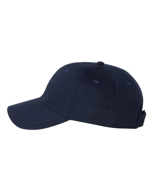 Valucap VC200 Brushed Twill Cap - Navy - side