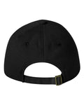 Valucap 9610 Heavy Brushed Twill Unstructured Cap - Black - back