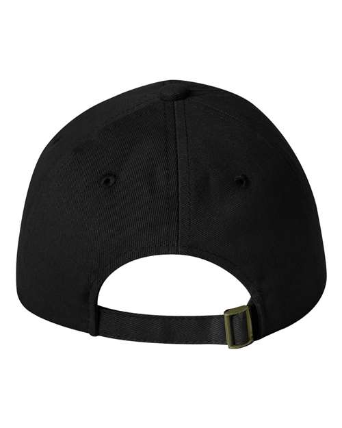 Valucap 9610 Heavy Brushed Twill Unstructured Cap - Black - back