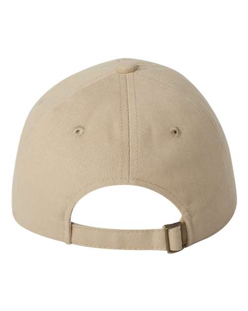 Valucap 9610 Heavy Brushed Twill Unstructured Cap - Khaki - back