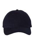 Valucap 9610 Heavy Brushed Twill Unstructured Cap - Navy - front