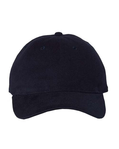 Valucap 9610 Heavy Brushed Twill Unstructured Cap - Navy - front