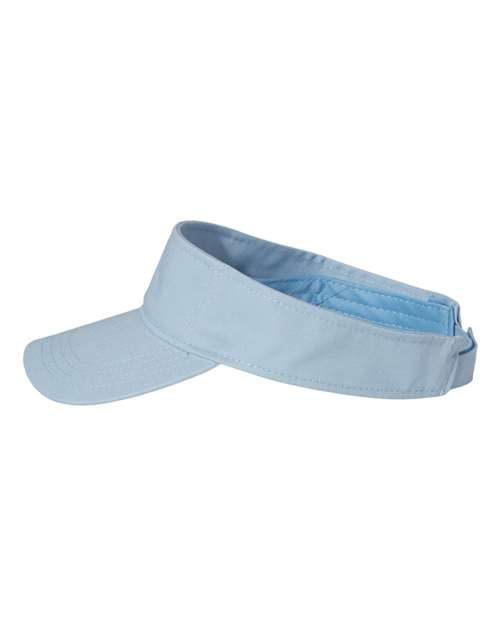 Valucap VC500 Bio-Washed Visor - Baby Blue - side