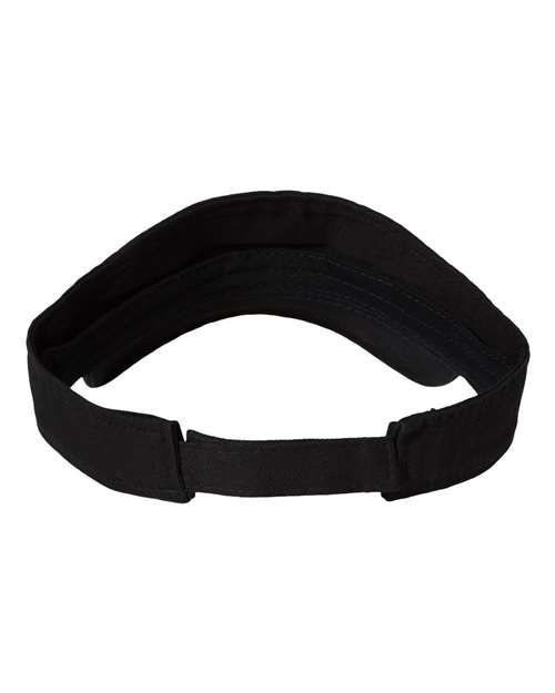 Valucap VC500 Bio-Washed Visor - Black - back