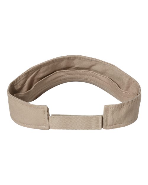 Valucap VC500 Bio-Washed Visor - Khaki - back