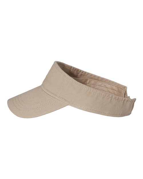Valucap VC500 Bio-Washed Visor - Khaki - side