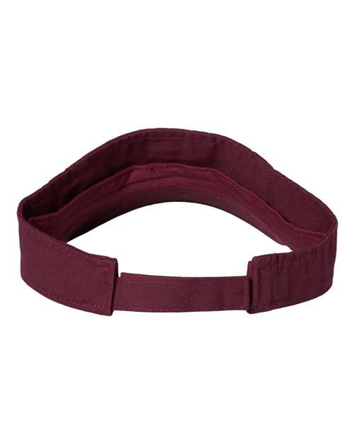 Valucap VC500 Bio-Washed Visor - Maroon - back