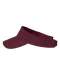 Valucap VC500 Bio-Washed Visor - Maroon - side