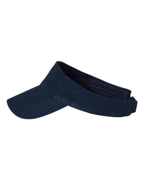 Valucap VC500 Bio-Washed Visor - Navy - side