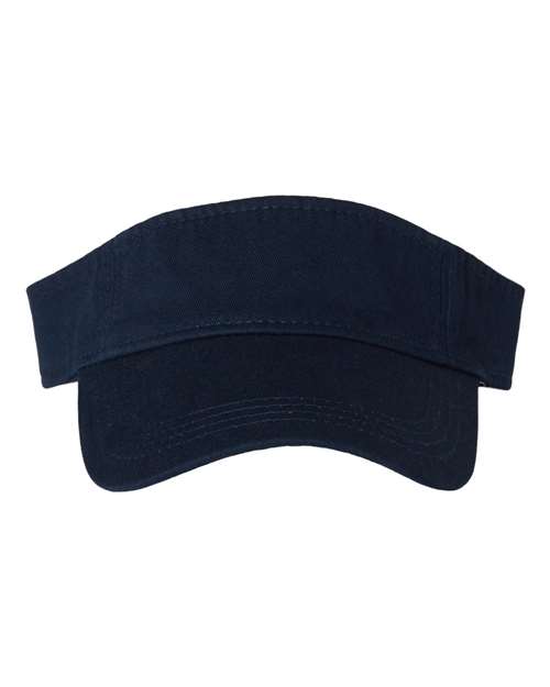 Valucap VC500 Bio-Washed Visor - Navy - front