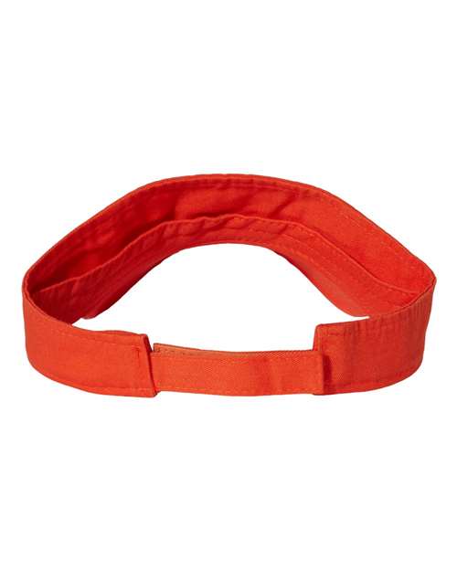 Valucap VC500 Bio-Washed Visor - Orange - back
