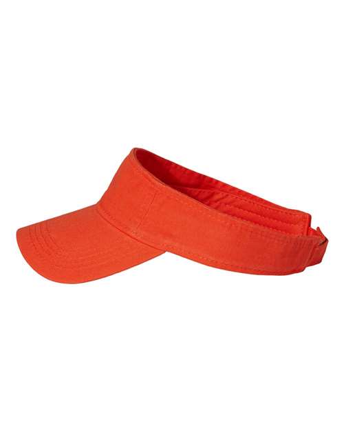 Valucap VC500 Bio-Washed Visor - Orange - side
