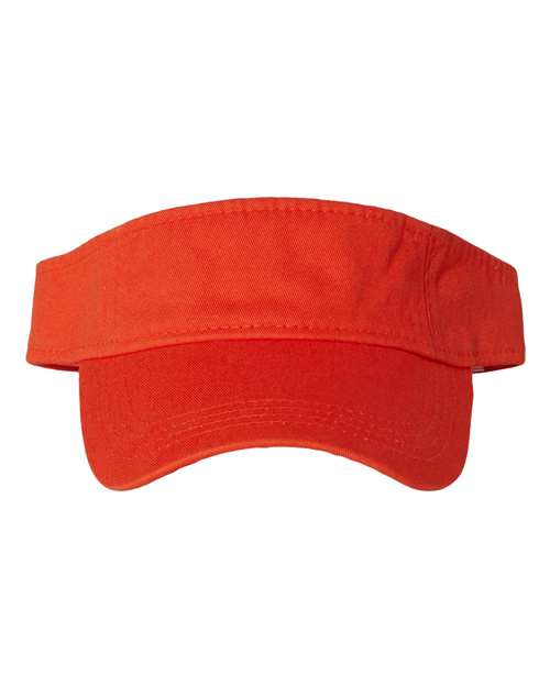 Valucap VC500 Bio-Washed Visor - Orange - front