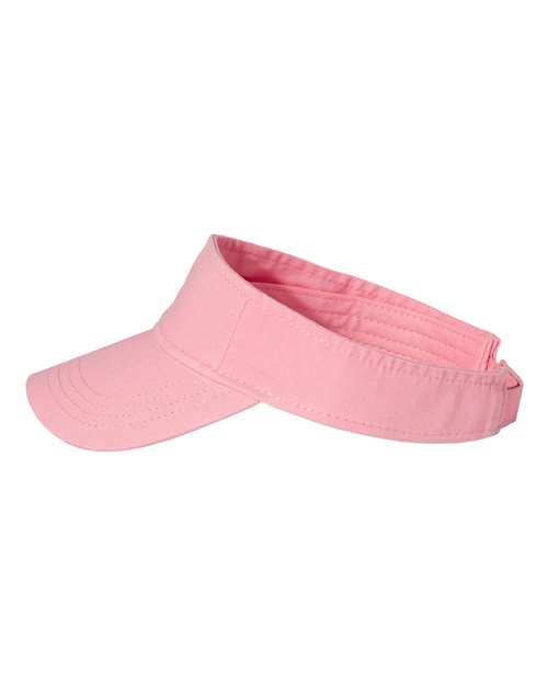 Valucap VC500 Bio-Washed Visor - Pink - side