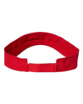Valucap VC500 Bio-Washed Visor - Red - back